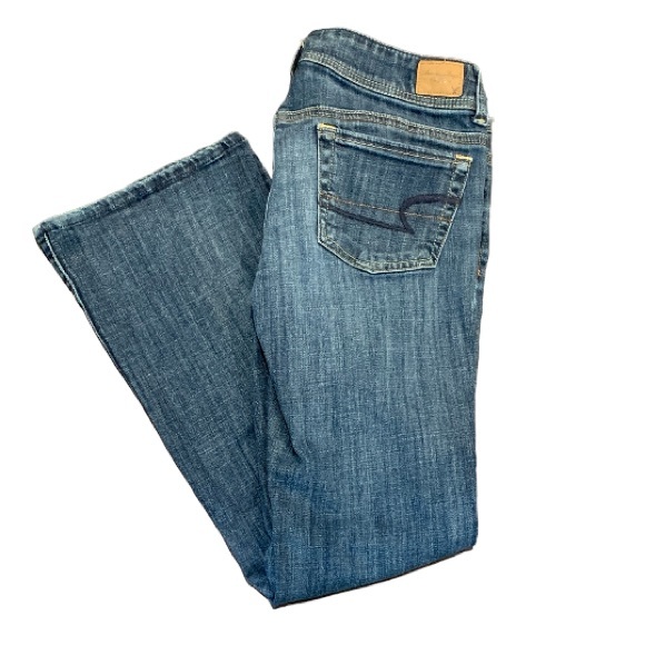 AMERICAN EAGLE | Women’s Bootcut Stretch Denim Blue Jeans | Size 6 - Picture 1 of 13